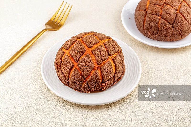 巧克力菠萝包图片素材