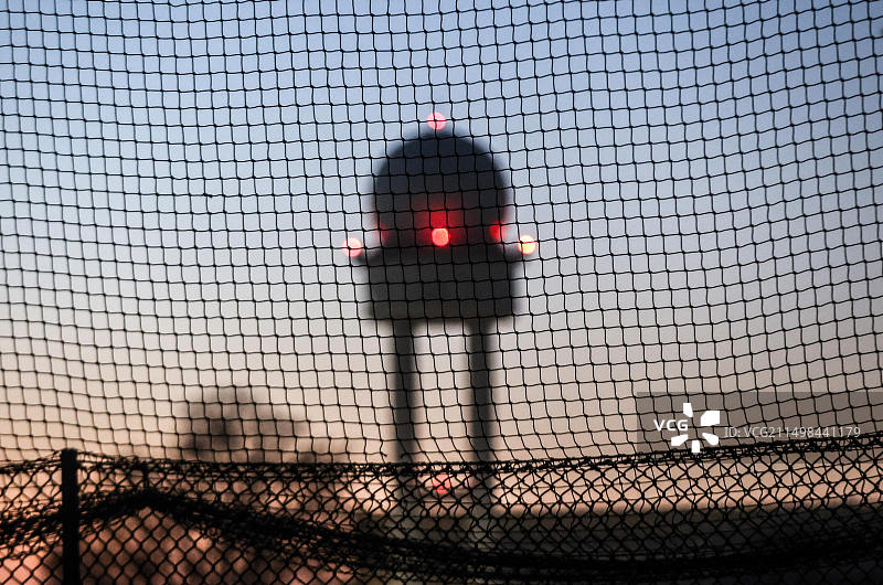 滕珀尔霍夫机场的傍晚景色，柏林图片素材