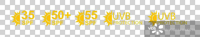 SPF 50防晒指数，皮肤UVA/UVB防护图片素材