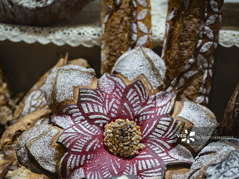 中过文化，花样糕点。图片素材