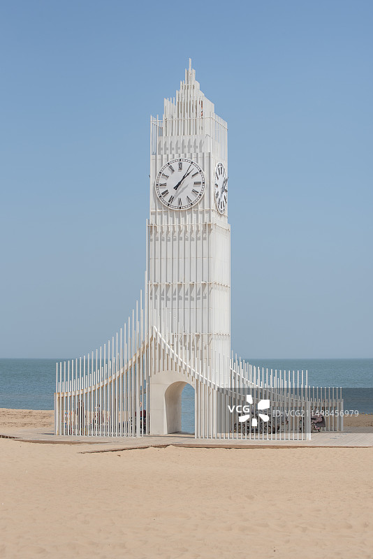 河北秦皇岛北戴河海边地标建筑图片素材