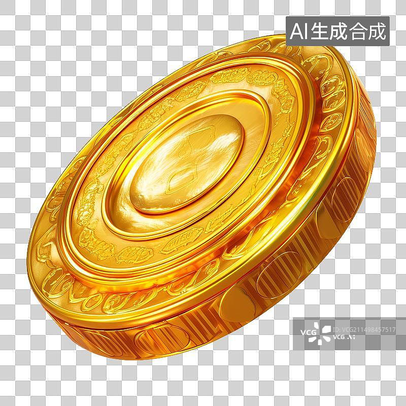 【AI数字艺术】金币图片素材