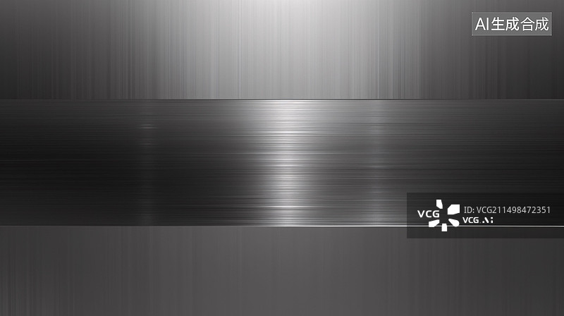 【AI数字艺术】拉丝不锈钢板抽象金属工业纹理壁纸插图图片素材