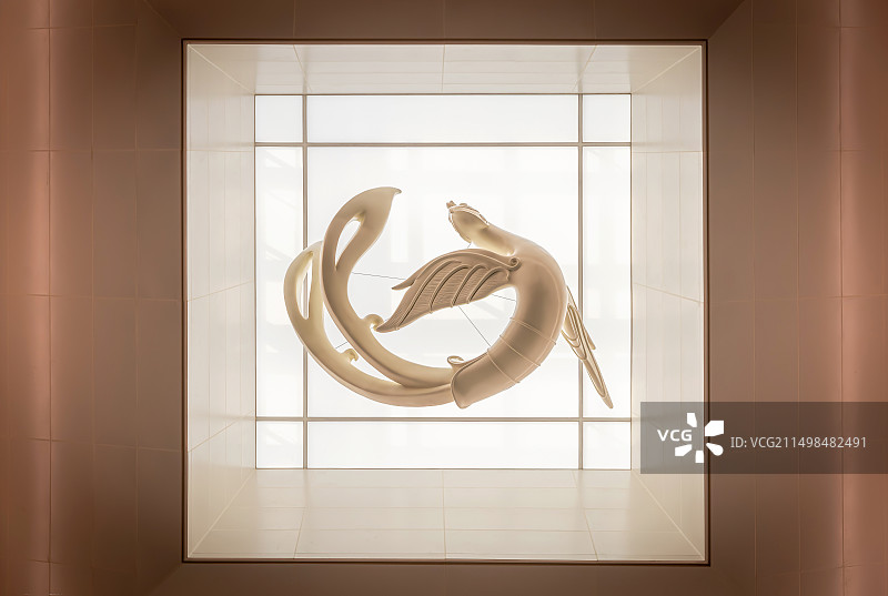 河南省安阳市殷墟博物馆新馆大厅内景图片素材