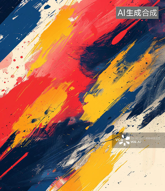 【AI数字艺术】色彩斑斓的抽象画图片素材