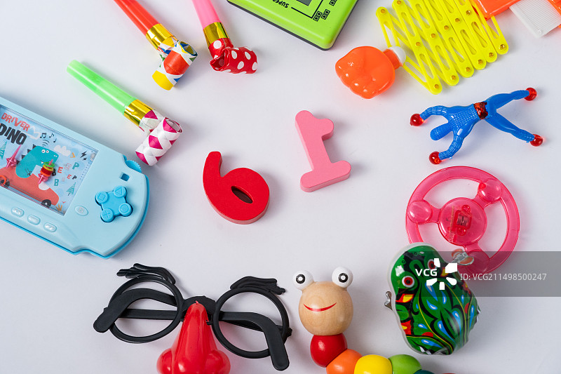 六一儿童节玩具童年回忆经典怀旧塑料玩具图片素材