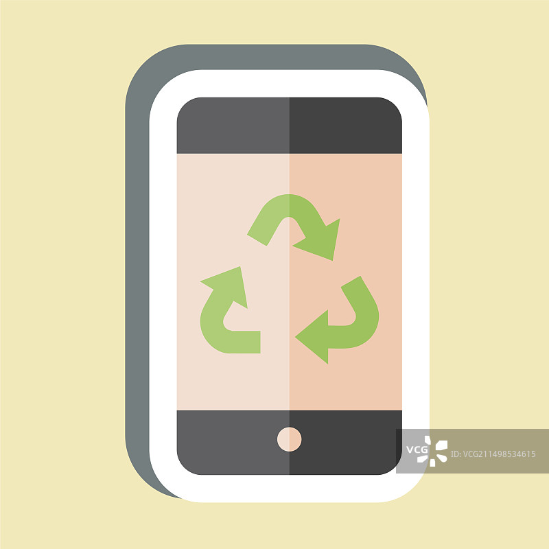 电子产品回收贴纸图片素材