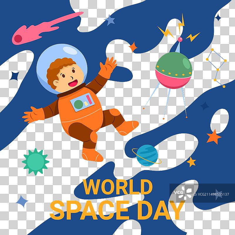 漂浮在外太空的宇航员图片素材