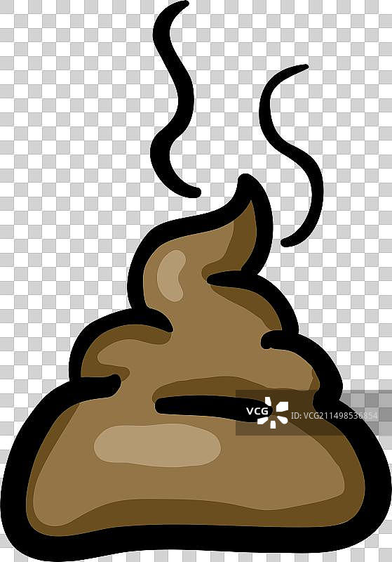 狗狗粪便手绘涂鸦图标图片素材