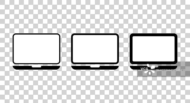 笔记本电脑扁平网页图标素材集图片素材
