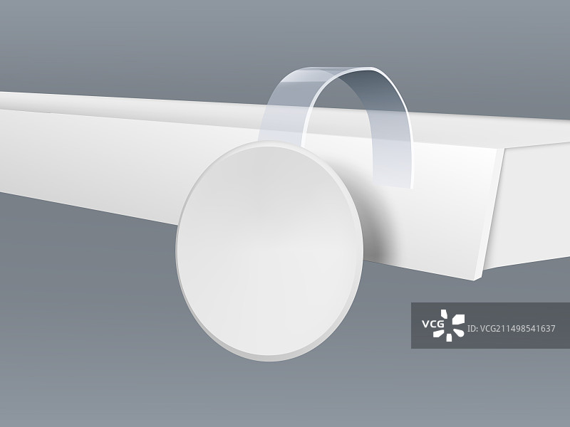 促销标签白色圆形摇摆货架标签图片素材