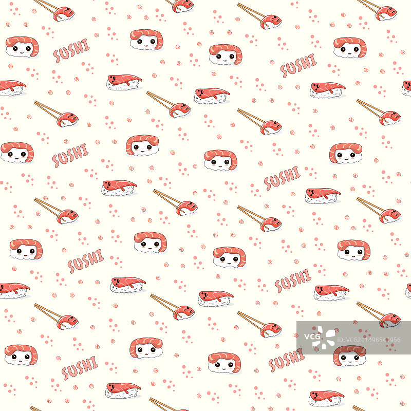 有趣的寿司图案图片素材