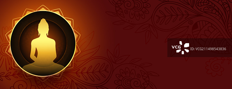 印度文化佛诞节节日banner图片素材