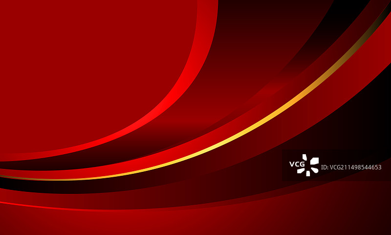 抽象红色金色线条曲线几何奢华背景图片素材