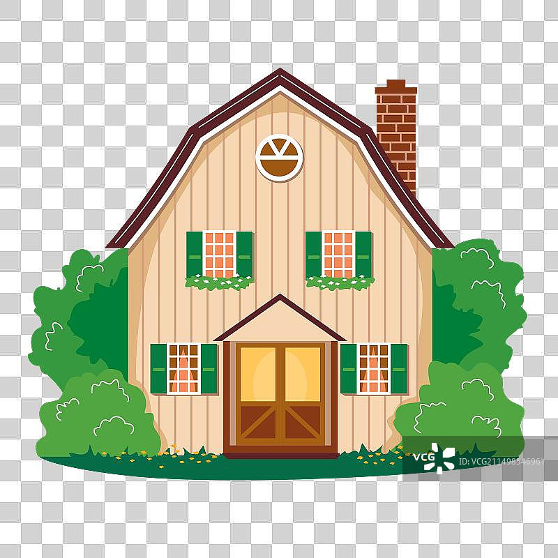 春季小屋图片素材