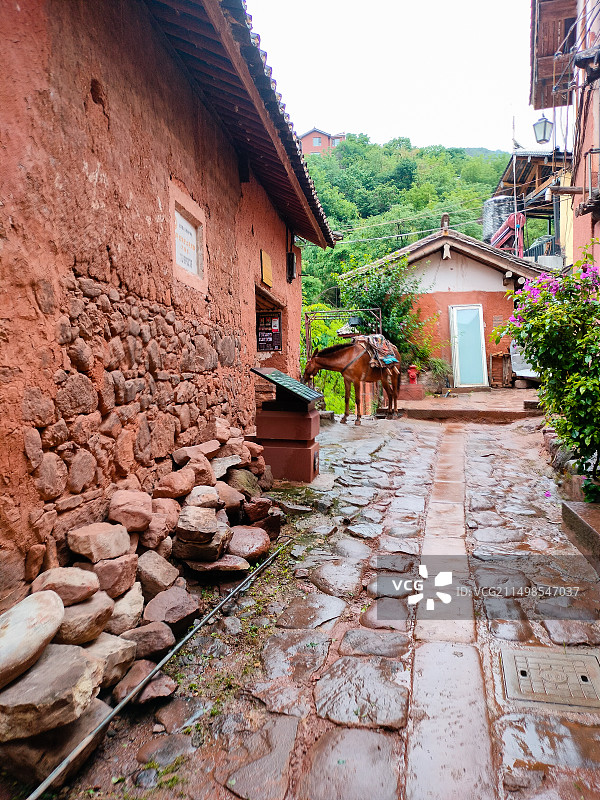 云龙诺邓古村巷道图片素材