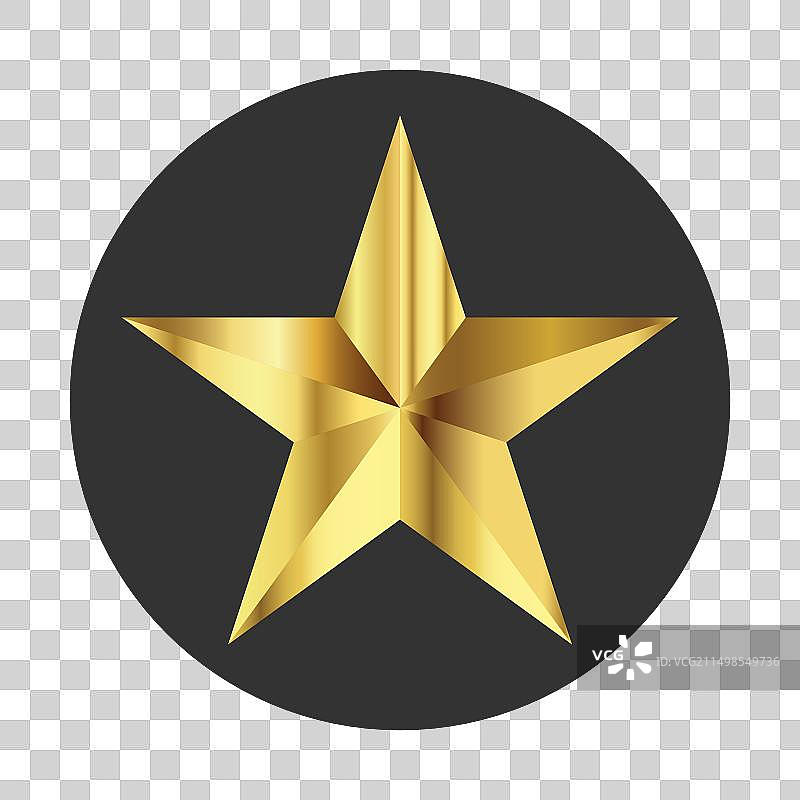 金色星星图标图片素材