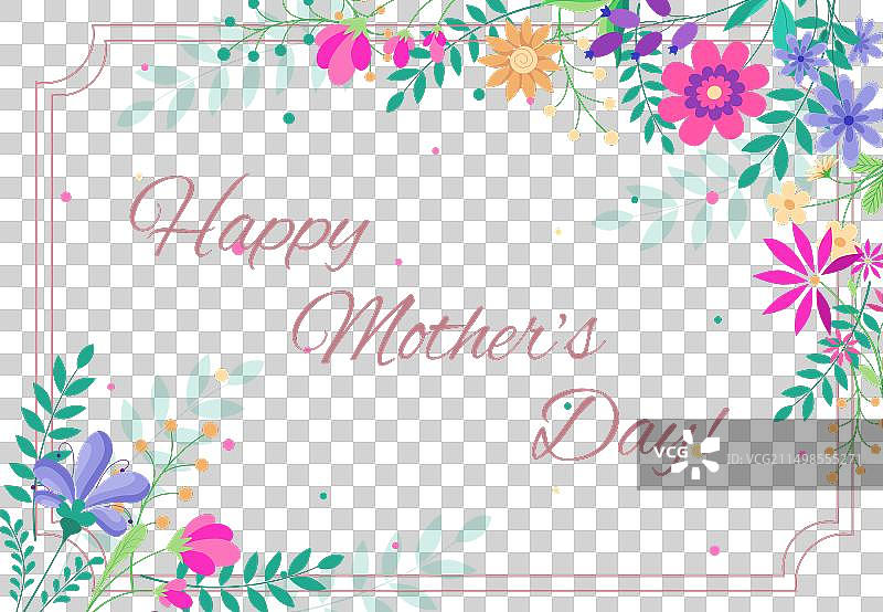 母亲节快乐贺卡图片素材