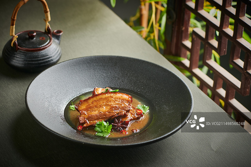 中国传统名吃美食 把子肉图片素材