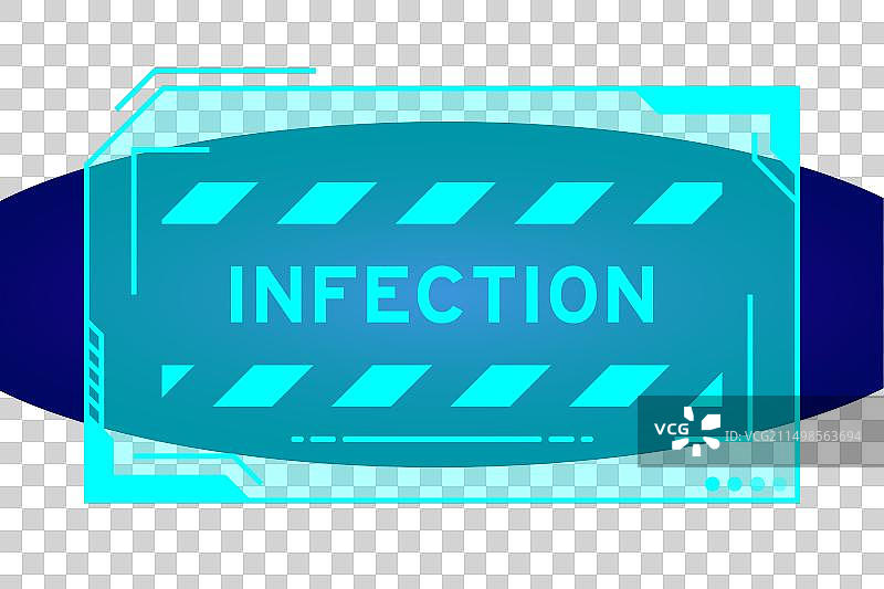 蓝色的未来主义hud横幅图片素材