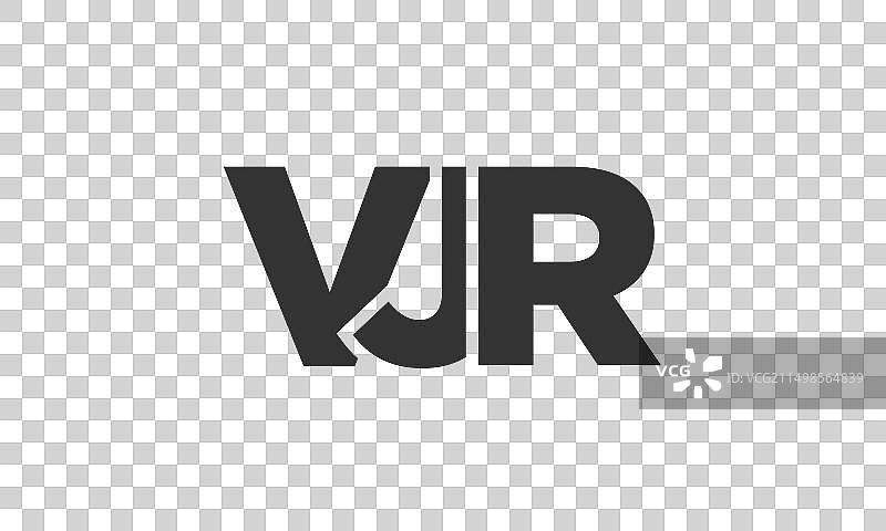 VJR标志设计模板具有强烈的现代感图片素材