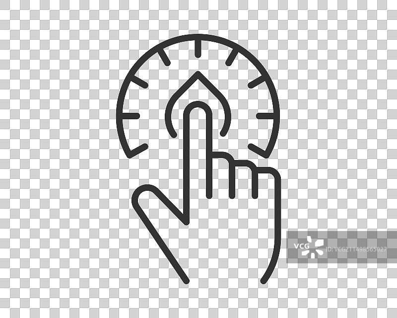 调光器图标线性潮流设计图片素材