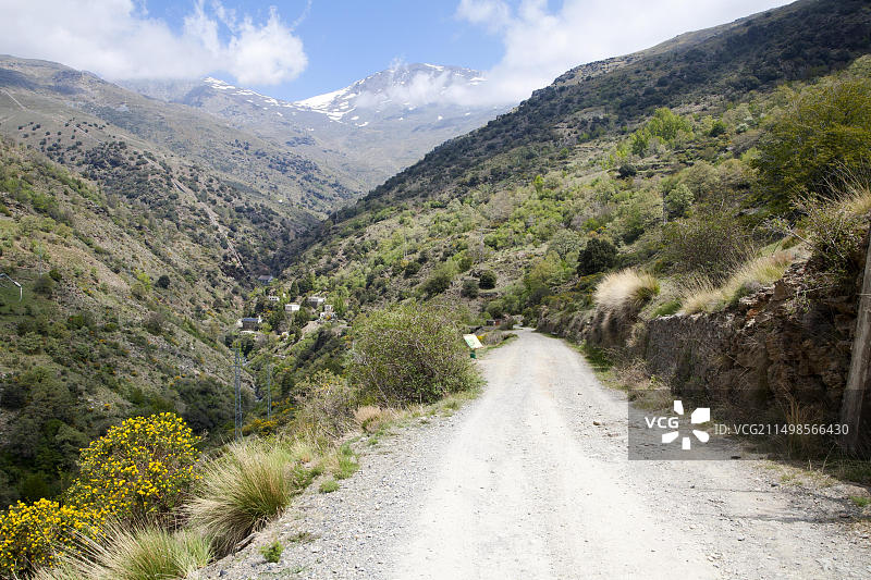 内华达山脉博凯拉河峡谷风光图片素材