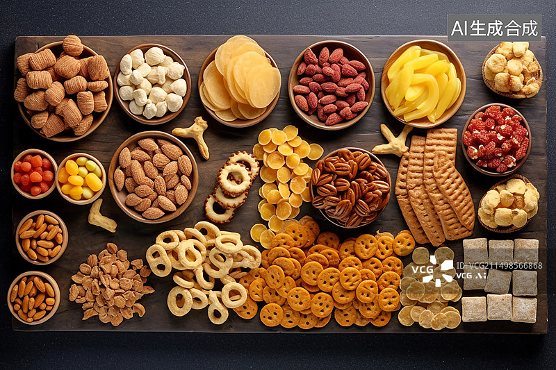 【AI数字艺术】配图：零食图片素材