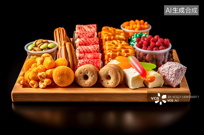 【AI数字艺术】配图：零食图片素材