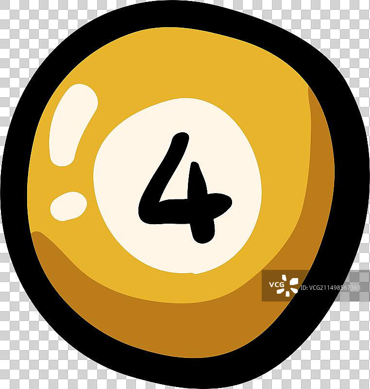 手绘台球涂鸦图标图片素材