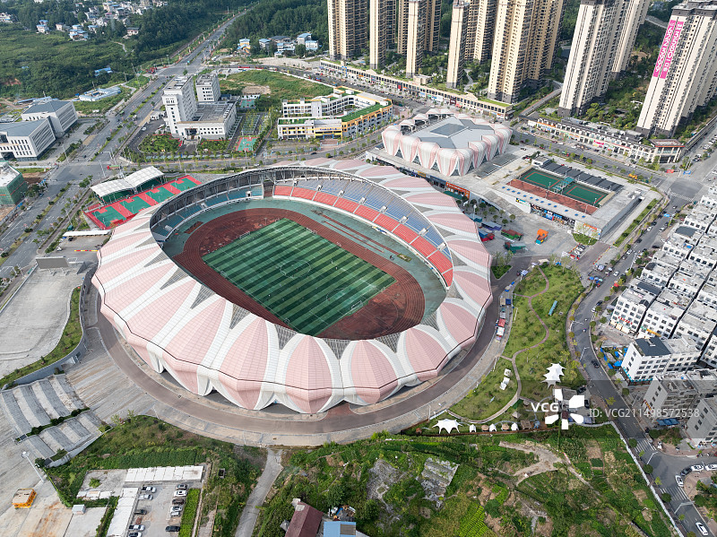 龙山县体育中心图片素材