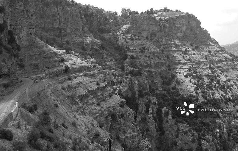 黎巴嫩山区卡迪沙圣谷图片素材