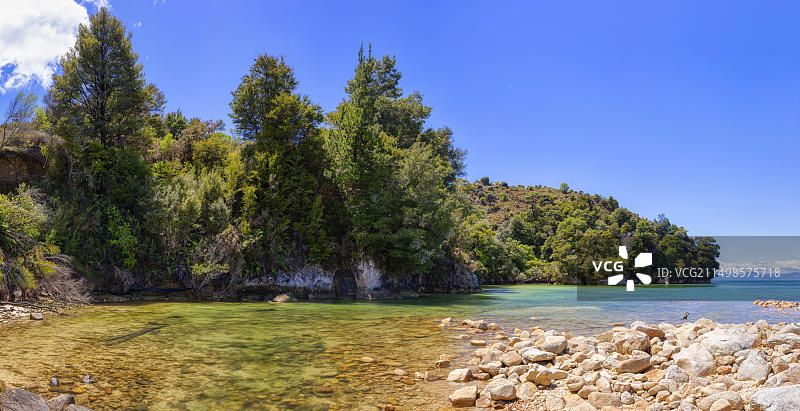 新西兰凯特里特里亚伯塔斯曼海岸步道，科基耶湾，大洋洲图片素材