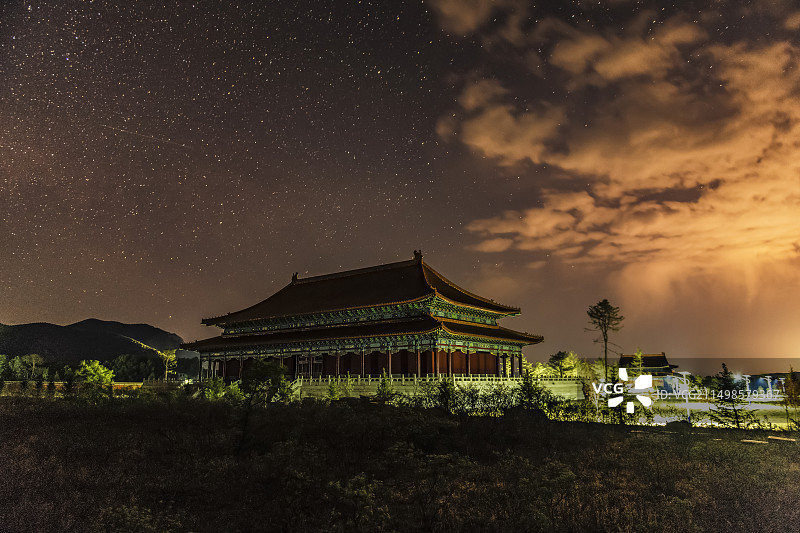 星夜大觉寺图片素材
