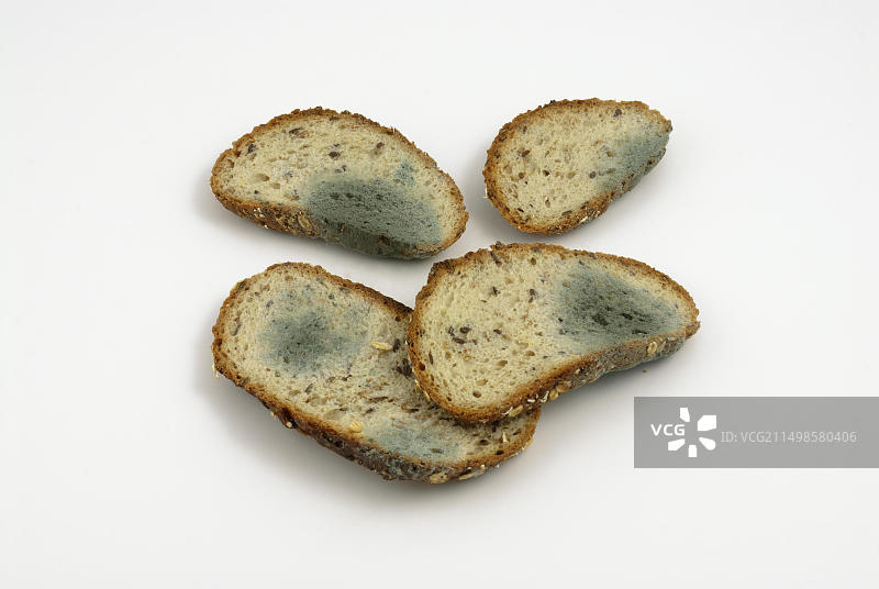 发霉的面包片图片素材