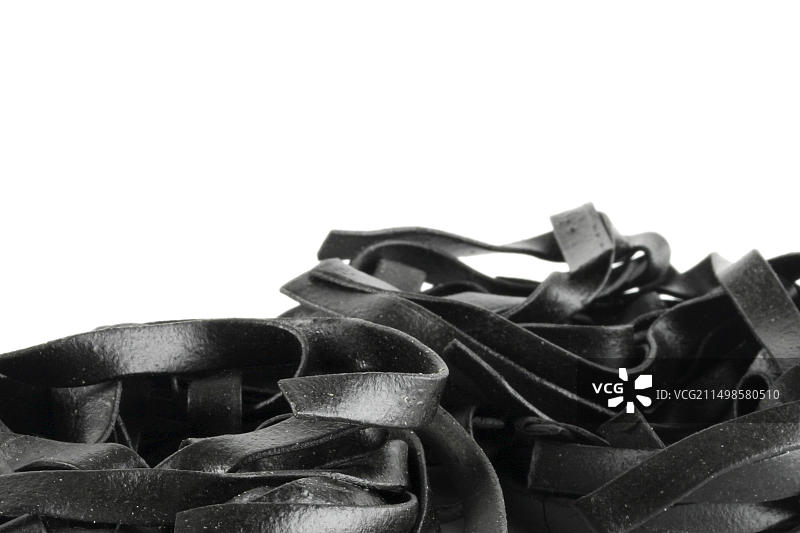 黑色意大利面图片素材