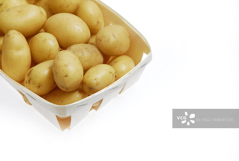 篮子里的新土豆图片素材