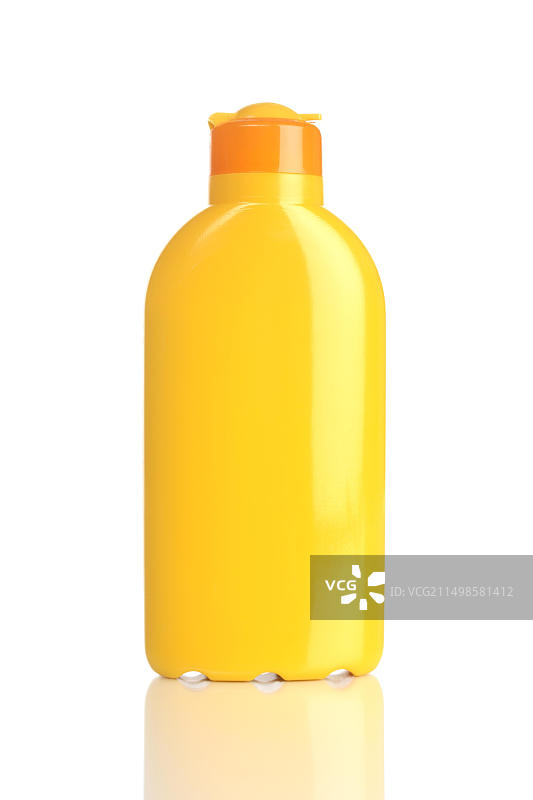 带有防晒霜的瓶子图片素材