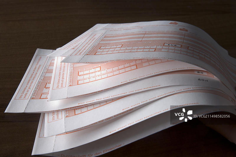 存款单图片素材