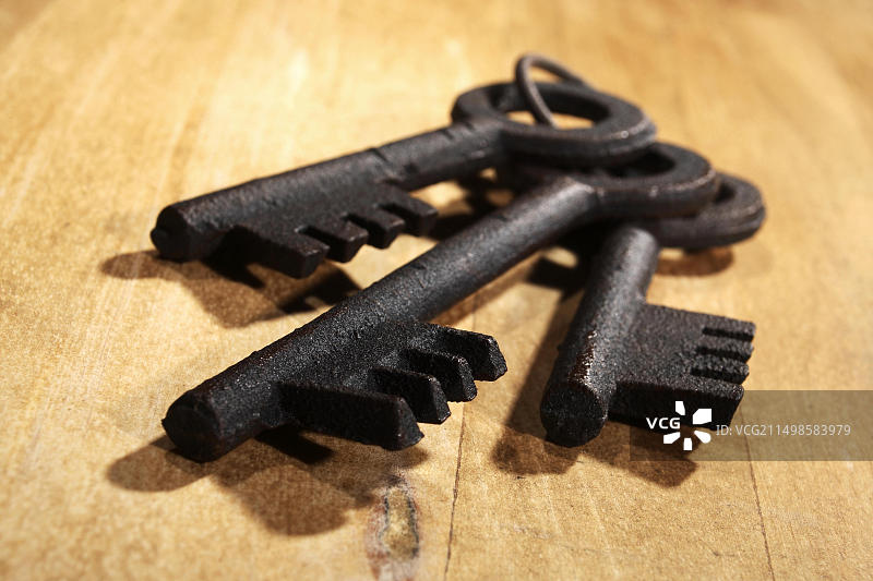 一束钥匙图片素材