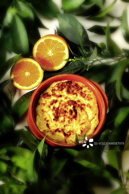 橙味舒芙蕾图片素材