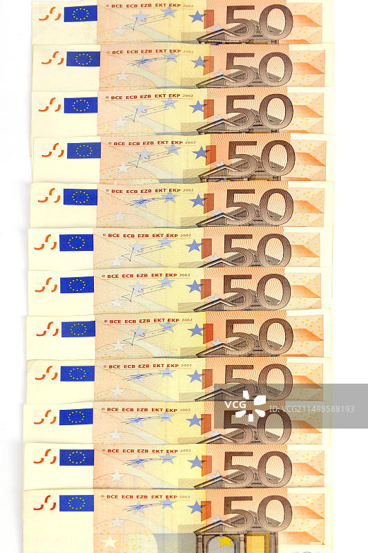 50欧元纸币图片素材
