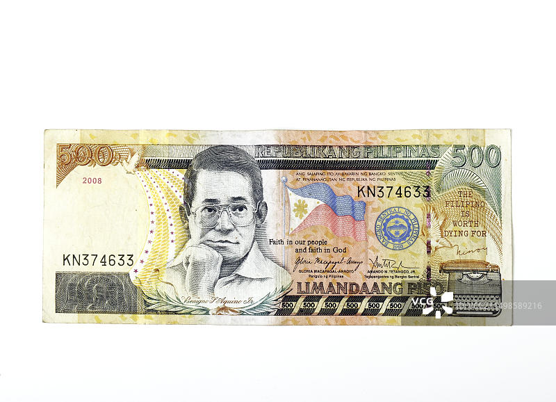 500菲律宾比索纸币图片素材