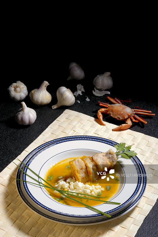 螃蟹拼盘图片素材