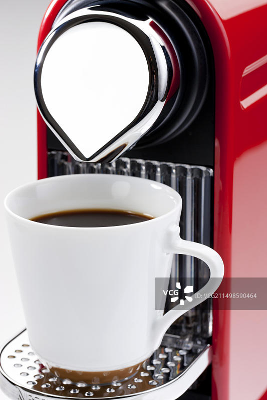 近距离拍摄：咖啡机图片素材