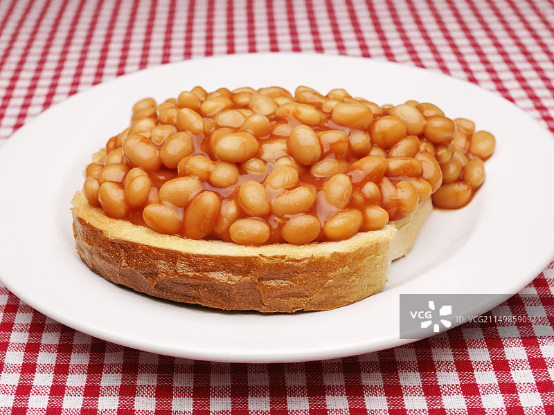 吐司烤豆图片素材