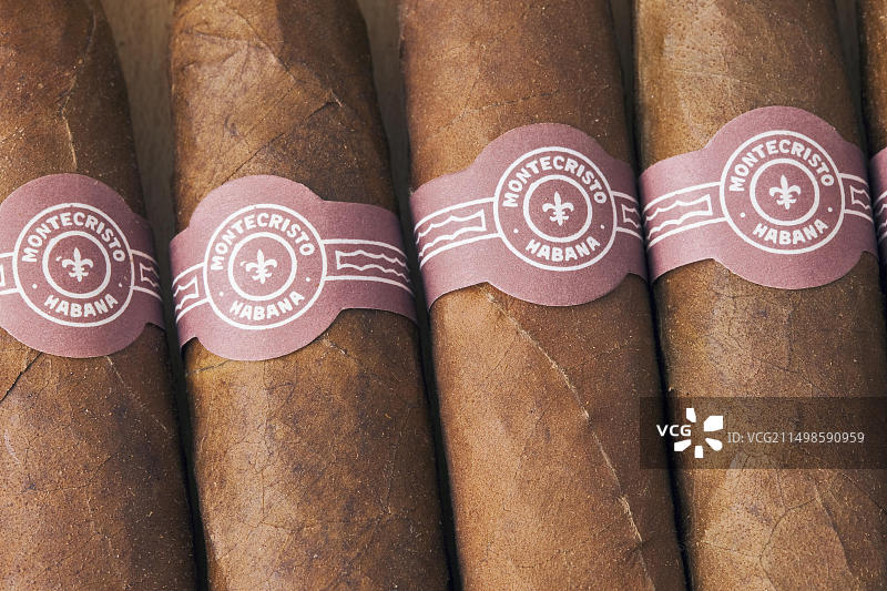 古巴哈瓦那蒙特克里斯托雪茄图片素材