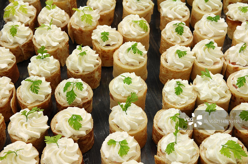 奶油奶酪可丽饼图片素材