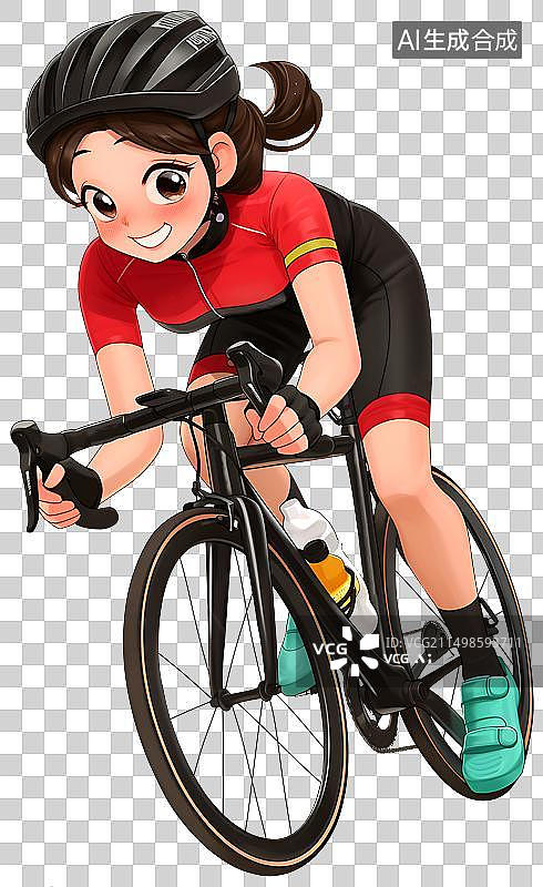 【AI数字艺术】骑行 公路自行车比赛 元素图片素材