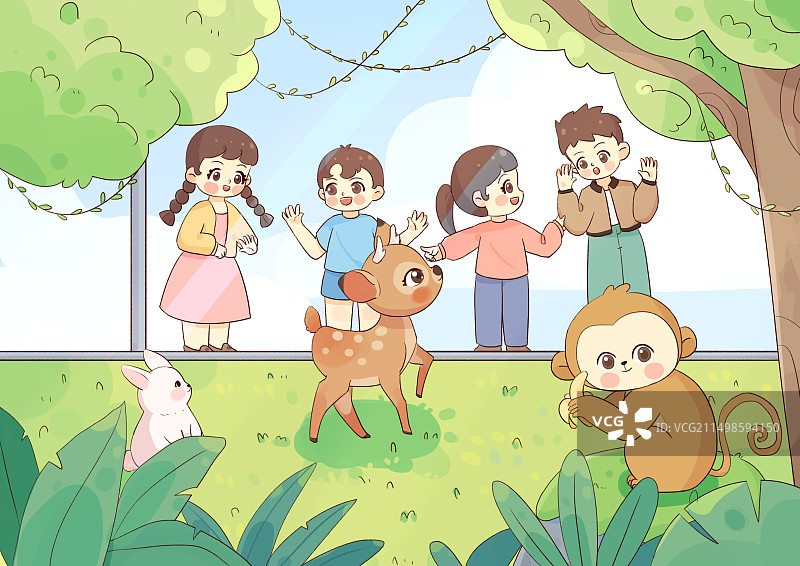 动物园观光图片素材